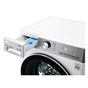 LG Mașină de spălat Slim | 8.5kg spălare | 1200 rpm | AI Direct Drive™ | Clasa A | Steam™ | ThinQ™ | Alb, Drawer_Detail_slim, F2WV9S8P2E, thumbnail 5