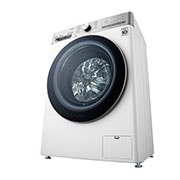 LG Mașină de spălat Slim | 8.5kg spălare | 1200 rpm | AI Direct Drive™ | Clasa A | Steam™ | ThinQ™ | Alb, Right_Low Perspective_slim, F2WV9S8P2E, thumbnail 10