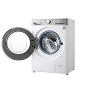 LG Mașină de spălat Slim | 8.5kg spălare | 1200 rpm | AI Direct Drive™ | Clasa A | Steam™ | ThinQ™ | Alb, Right_Open_slim, F2WV9S8P2E, thumbnail 13