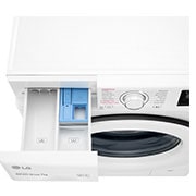 LG Mașină de spălat | 7kg spălare | 1200 rpm | AI Direct Drive™ | Clasa D | Steam™ | Smart Diagnosis™ | Alb, vederea părții de sus cu sertarul deschis, F2WV3S7S3E, thumbnail 7