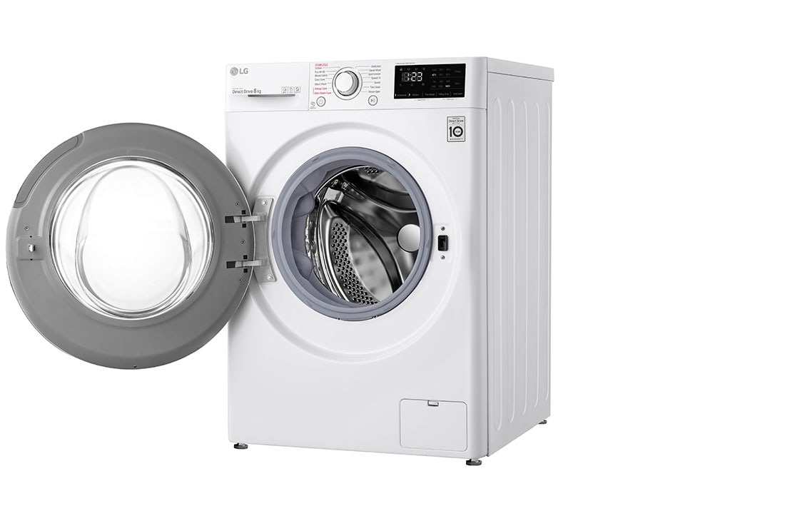 LG Mașină de spălat | 8kg spălare | 1400 rpm | AI Direct Drive™ | Clasa B | Steam™ | Smart Diagnosis™ | Alb, Right image, F4WV328S0U, thumbnail 11