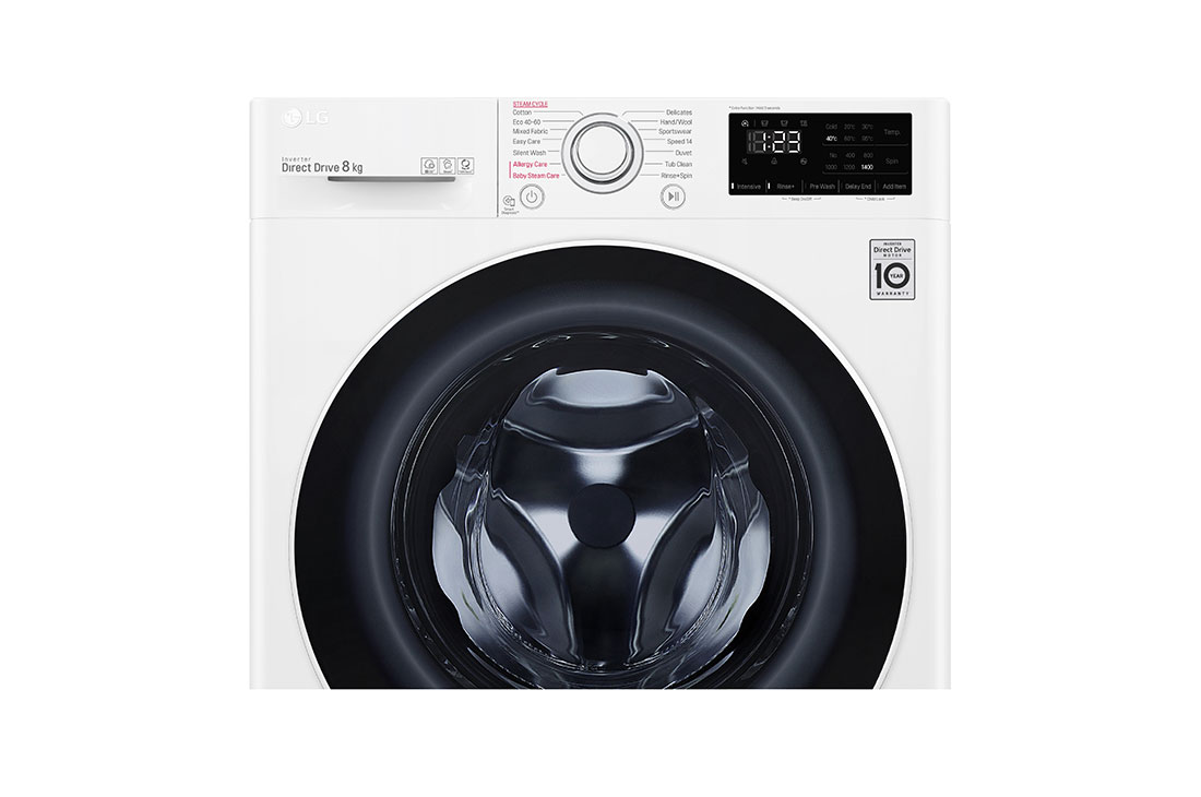 LG Mașină de spălat | 8kg spălare | 1400 rpm | AI Direct Drive™ | Clasa B | Steam™ | Smart Diagnosis™ | Alb, Drawer Open Detail image, F4WV328S0U, thumbnail 6