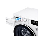 LG Mașină de spălat | 8kg spălare | 1400 rpm | AI Direct Drive™ | Clasa B | Steam™ | Smart Diagnosis™ | Alb, Drawer Open image, F4WV328S0U, thumbnail 5