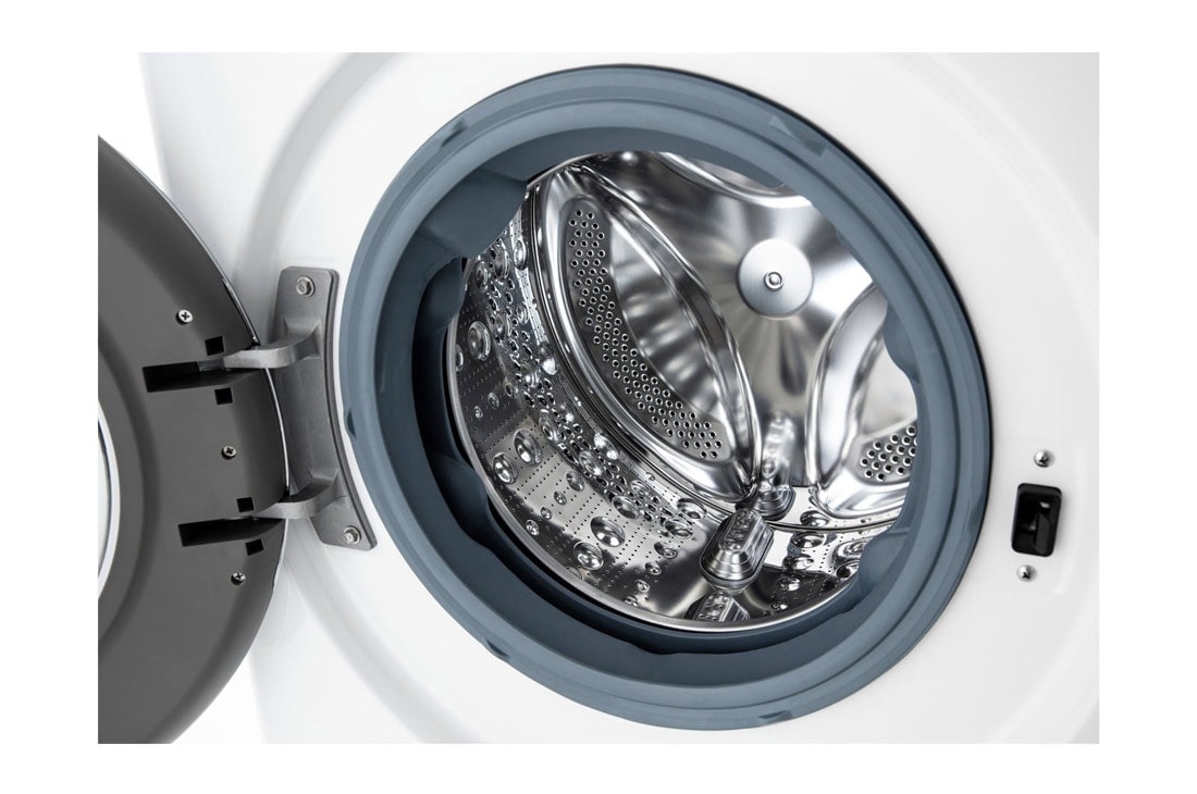 LG Mașină de spălat LG | 10,5 KG spălare | 1600 rpm | AI Direct Drive™ | Clasa A | Steam™| ThinQ AI | Alb, zoom cut image, F6WV910P2EA, thumbnail 4