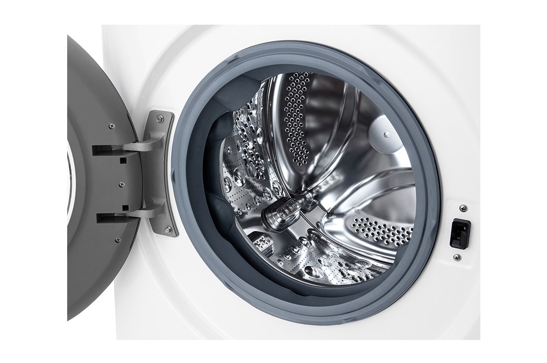 LG Mașină de spălat LG | 9kg spălare | 1400 rpm | AI Direct Drive™ | Clasa B | Steam™ | Smart Diagnosis™ | Alb, Front Detail image, F4WV3S9AIDD, thumbnail 4