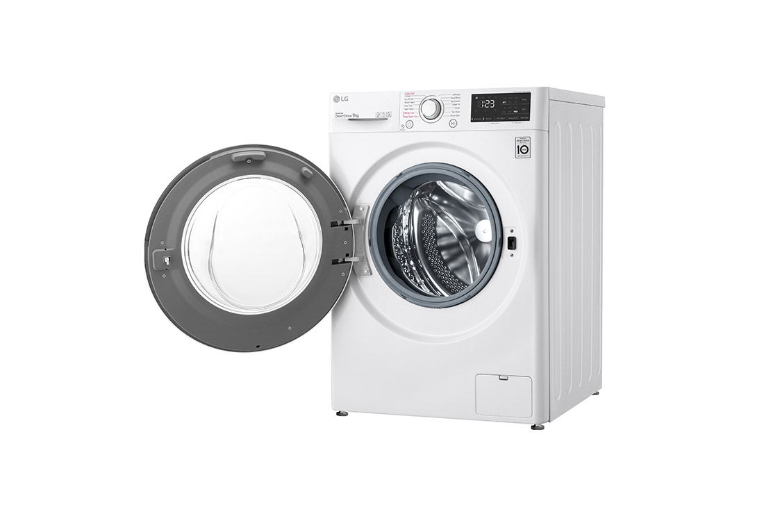 LG Mașină de spălat LG | 9kg spălare | 1400 rpm | AI Direct Drive™ | Clasa B | Steam™ | Smart Diagnosis™ | Alb, Right image, F4WV3S9AIDD, thumbnail 11