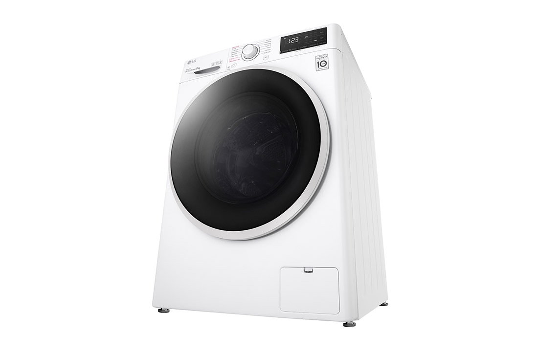 LG Mașină de spălat LG | 9kg spălare | 1400 rpm | AI Direct Drive™ | Clasa B | Steam™ | Smart Diagnosis™ | Alb, Right Open image, F4WV3S9AIDD, thumbnail 13