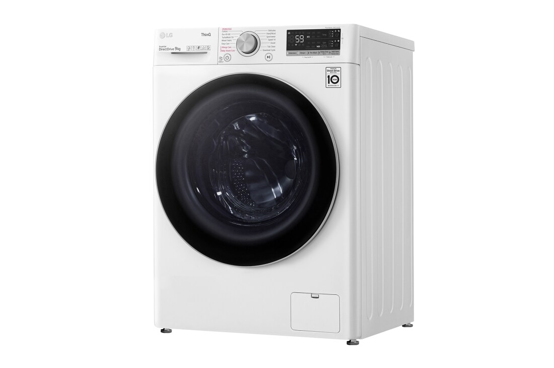 LG  Mașină de spălat LG | 9kg spălare | 1400 rpm | AI Direct Drive™ | Clasa B | Steam™ | TurboWash™ | ThinQ™ | Alb, Right side view, F4WV509S1EA, thumbnail 12