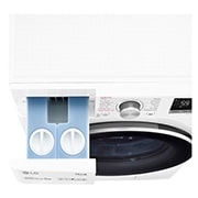 LG  Mașină de spălat LG | 9kg spălare | 1400 rpm | AI Direct Drive™ | Clasa B | Steam™ | TurboWash™ | ThinQ™ | Alb, Lid Open view, F4WV509S1EA, thumbnail 7