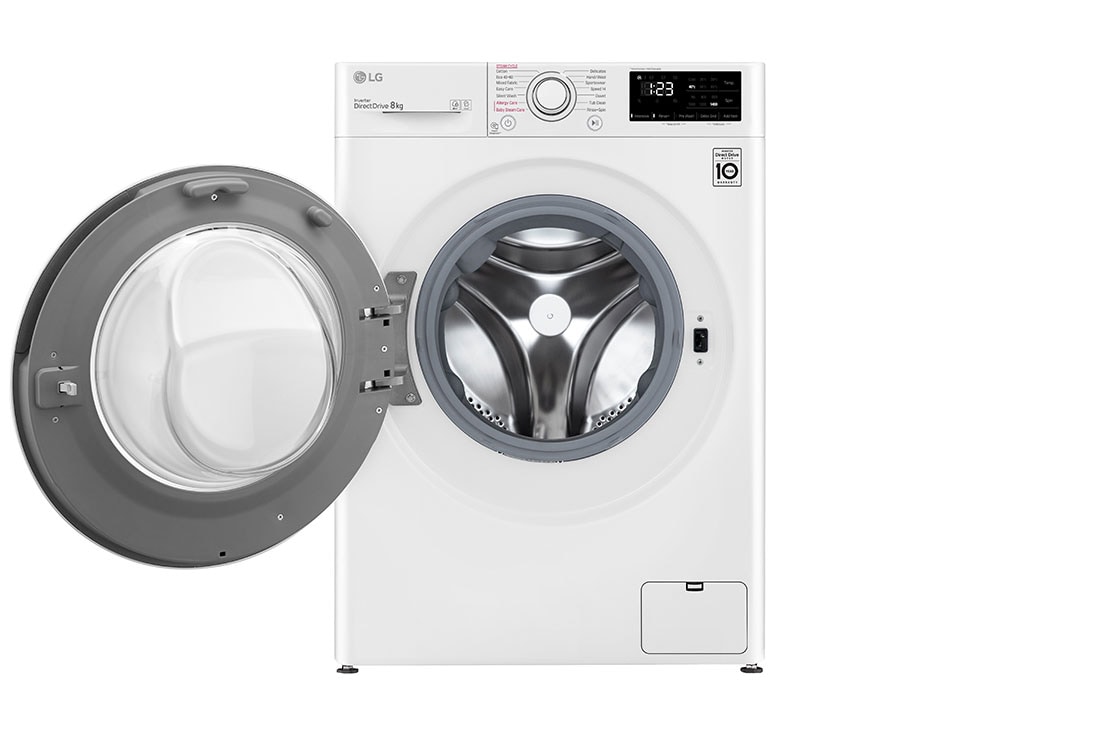 LG Mașină de spălat LG | 8kg spălare | 1400 rpm | AI Direct Drive™ | Clasa B | Steam™ | Smart Diagnosis™ | Alb, F4WV3S8AIDD, F4WV3S8AIDD, thumbnail 2