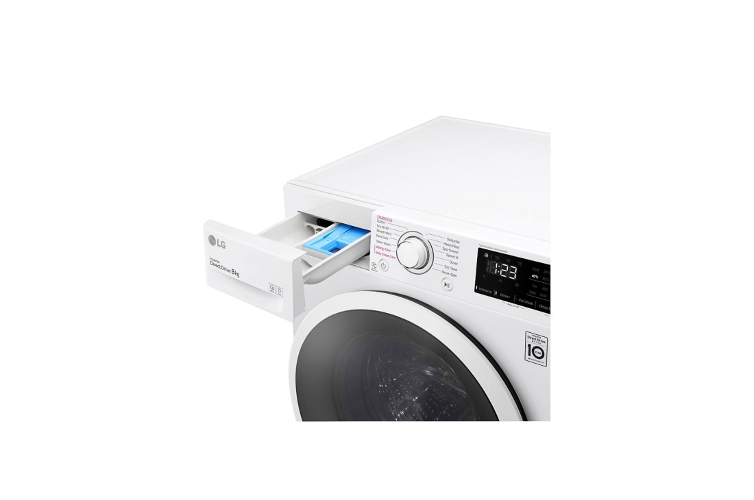 LG Mașină de spălat LG | 8kg spălare | 1400 rpm | AI Direct Drive™ | Clasa B | Steam™ | Smart Diagnosis™ | Alb, F4WV3S8AIDD, F4WV3S8AIDD, thumbnail 5
