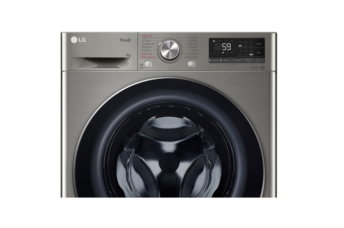 LG Mașină de spălat LG | 9kg spălare | 1400 rpm | AI Direct Drive™ | Clasa B | Steam™ | TurboWash™ | Argintiu, F4WV509S2TE, F4WV509S2TE, thumbnail 5