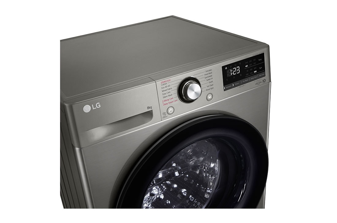 LG Mașină de spălat | 8kg spălare | 1400 rpm | AI Direct Drive™ | Clasa  B | Steam™ | Smart Diagnosis™ | Gri inchis, F4WV328S2TU, F4WV328S2TU, thumbnail 3