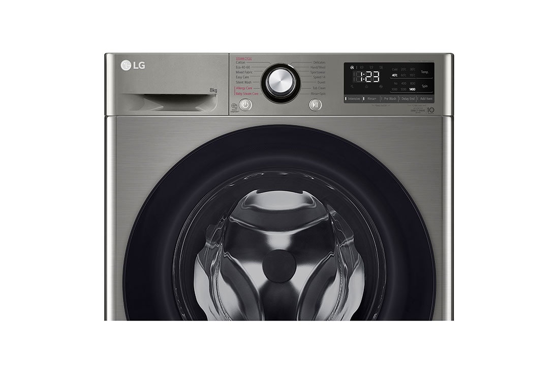 LG Mașină de spălat | 8kg spălare | 1400 rpm | AI Direct Drive™ | Clasa  B | Steam™ | Smart Diagnosis™ | Gri inchis, F4WV328S2TU, F4WV328S2TU, thumbnail 5