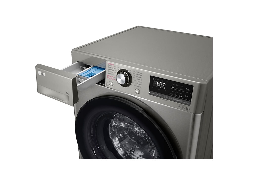 LG Mașină de spălat | 8kg spălare | 1400 rpm | AI Direct Drive™ | Clasa  B | Steam™ | Smart Diagnosis™ | Gri inchis, F4WV328S2TU, F4WV328S2TU, thumbnail 6