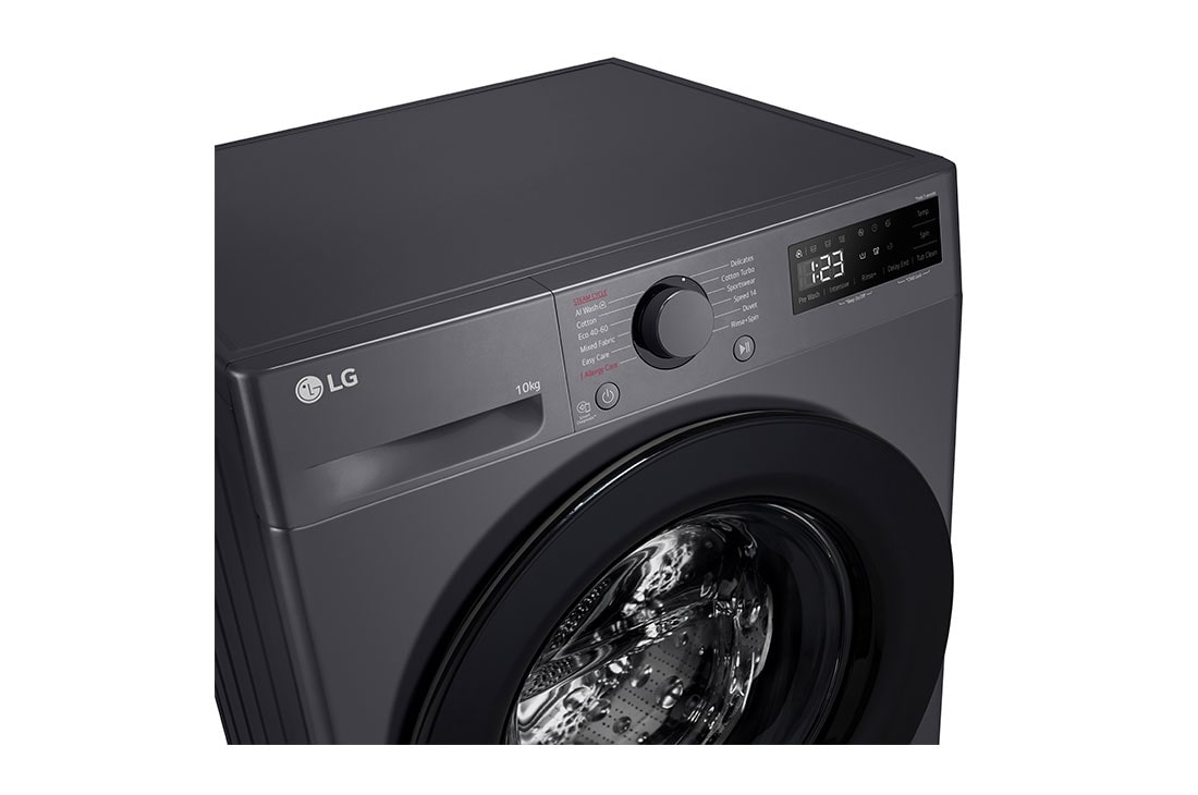 LG Masina de spalat LG, 10 kg, 1400 rpm, Clasa A, Motor Inverter Direct Drive, Steam, Gri Antracit, Front Panel, F4WR510SBM, thumbnail 5