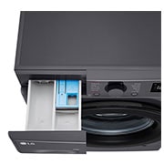 LG Masina de spalat LG, 10 kg, 1400 rpm, Clasa A, Motor Inverter Direct Drive, Steam, Gri Antracit, Top Drawer Open, F4WR510SBM, thumbnail 7