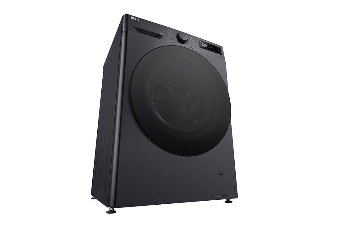 LG Masina de spalat LG, 11kg, 1400 rpm, Clasa A, Motor Inverter Direct Drive, Turbowash, Steam, Gri Antracit, Bottom perspective, F4WR511S2M, thumbnail 10