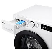 LG Masina de spalat cu uscator LG, 9/6kg, 1400rpm, Motor Inverter Direct Drive, Clasa A, Steam, Alb, Top Right Drawer Open, F4DR509SBW, thumbnail 6