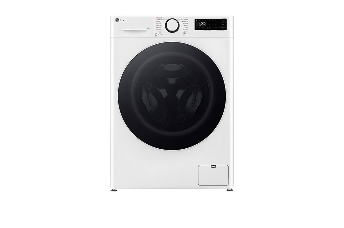 LG Masina de spalat LG, Slim, 8 kg, 1200 rpm, Clasa A, Motor Inverter Direct Drive, Steam, Alb, Front View, F2WR508S0W