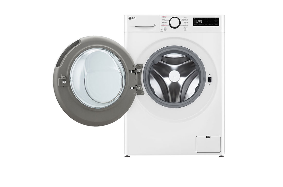 LG Masina de spalat LG, Slim, 8 kg, 1200 rpm, Clasa A, Motor Inverter Direct Drive, Steam, Alb, Front open, F2WR508S0W, thumbnail 2