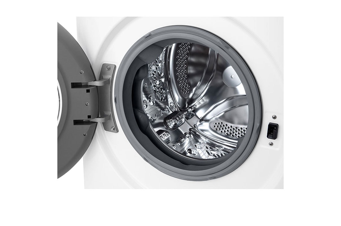 LG Masina de spalat LG, Slim, 8 kg, 1200 rpm, Clasa A, Motor Inverter Direct Drive, Steam, Alb, Drum, F2WR508S0W, thumbnail 4