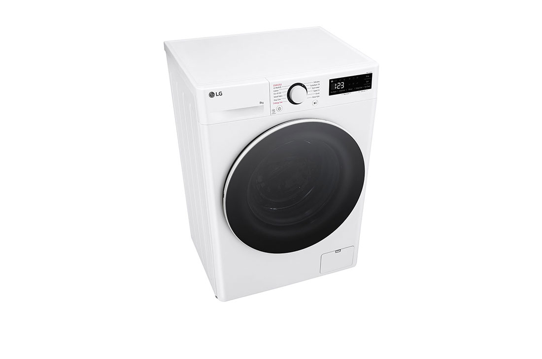 LG Masina de spalat LG, Slim, 8 kg, 1200 rpm, Clasa A, Motor Inverter Direct Drive, Steam, Alb, Top perspective, F2WR508S0W, thumbnail 8