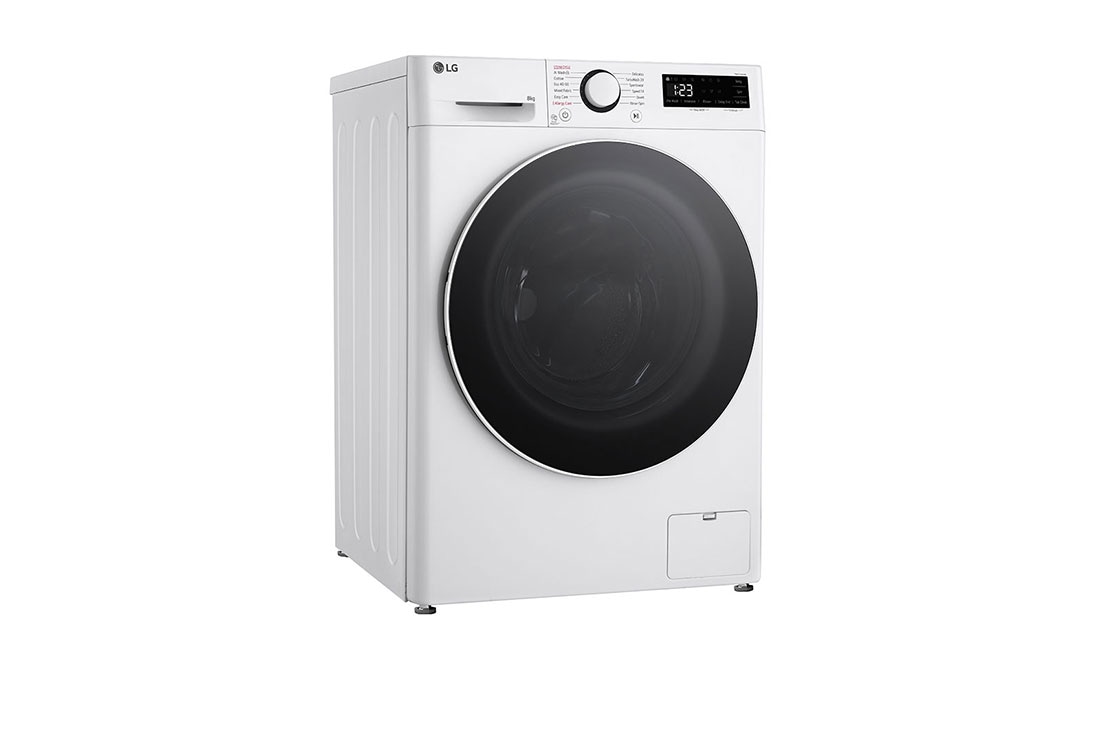 LG Masina de spalat LG, Slim, 8 kg, 1200 rpm, Clasa A, Motor Inverter Direct Drive, Steam, Alb, Left Side View, F2WR508S0W, thumbnail 10