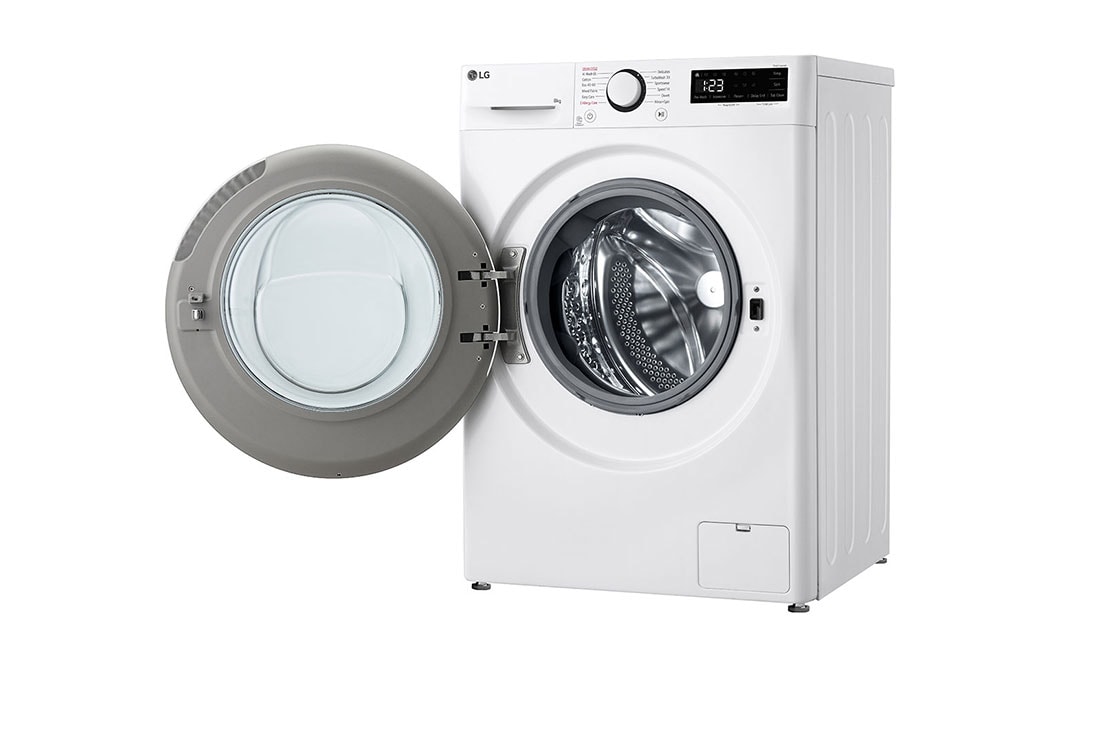 LG Masina de spalat LG, Slim, 8 kg, 1200 rpm, Clasa A, Motor Inverter Direct Drive, Steam, Alb, Right open, F2WR508S0W, thumbnail 11