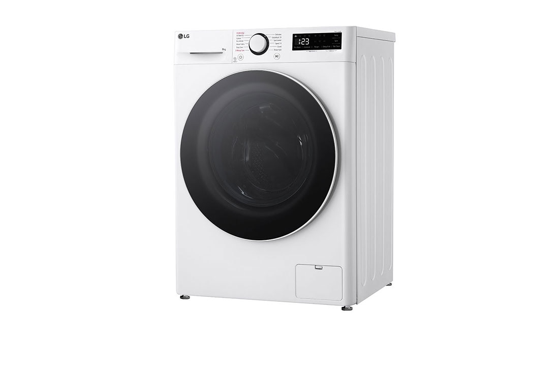 LG Masina de spalat LG, Slim, 8 kg, 1200 rpm, Clasa A, Motor Inverter Direct Drive, Steam, Alb, Right Side View, F2WR508S0W, thumbnail 12