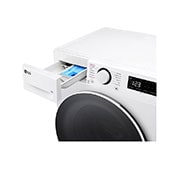 LG Masina de spalat LG, Slim, 8 kg, 1200 rpm, Clasa A, Motor Inverter Direct Drive, Steam, Alb, Detail, F2WR508S0W, thumbnail 5