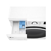 LG Masina de spalat LG, Slim, 8 kg, 1200 rpm, Clasa A, Motor Inverter Direct Drive, Steam, Alb, Top Drawer open, F2WR508S0W, thumbnail 7