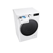 LG Masina de spalat LG, Slim, 8 kg, 1200 rpm, Clasa A, Motor Inverter Direct Drive, Steam, Alb, Top perspective draw open, F2WR508S0W, thumbnail 9
