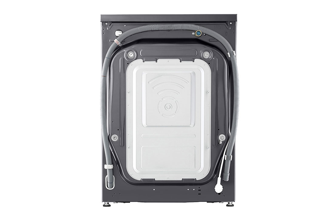 LG Masina de spalat LG, Slim, 8 Kg, 1200 rpm, Clasa A, Motor Inverter Direct Drive, Steam, Gri Antracit, Back side View, F2WR508SBM, thumbnail 15
