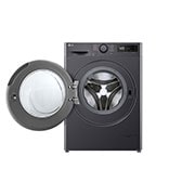 LG Masina de spalat LG, Slim, 8 Kg, 1200 rpm, Clasa A, Motor Inverter Direct Drive, Steam, Gri Antracit, Front door open, F2WR508SBM, thumbnail 2