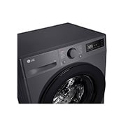 LG Masina de spalat LG, Slim, 8 Kg, 1200 rpm, Clasa A, Motor Inverter Direct Drive, Steam, Gri Antracit, Detail view, F2WR508SBM, thumbnail 3