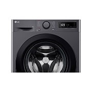 LG Masina de spalat LG, Slim, 8 Kg, 1200 rpm, Clasa A, Motor Inverter Direct Drive, Steam, Gri Antracit, Panel view, F2WR508SBM, thumbnail 5