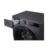 LG Masina de spalat LG, Slim, 8 Kg, 1200 rpm, Clasa A, Motor Inverter Direct Drive, Steam, Gri Antracit, Detergent port open, F2WR508SBM, thumbnail 6