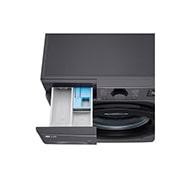 LG Masina de spalat LG, Slim, 8 Kg, 1200 rpm, Clasa A, Motor Inverter Direct Drive, Steam, Gri Antracit, Detergent port open top view, F2WR508SBM, thumbnail 7