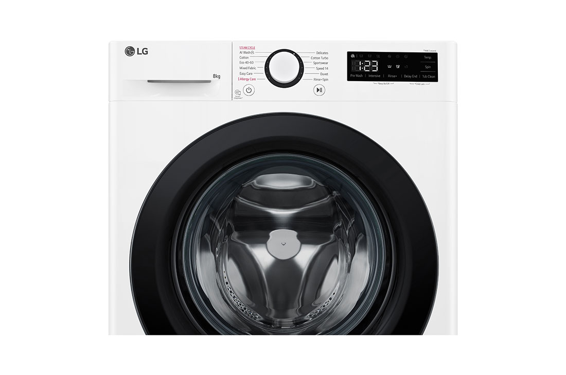 LG Masina de spalat LG, Slim, 8kg, 1200 rpm, Clasa A, Motor Inverter Direct Drive, Steam, Alb, Display, F2WR508SBW, thumbnail 6