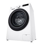 LG Masina de spalat LG, Slim, 8kg, 1200 rpm, Clasa A, Motor Inverter Direct Drive, Steam, Alb, Right perspective view, F2WR508SBW, thumbnail 13