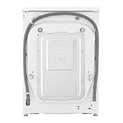 LG Masina de spalat LG, Slim, 8kg, 1200 rpm, Clasa A, Motor Inverter Direct Drive, Steam, Alb, Rear View, F2WR508SBW, thumbnail 15