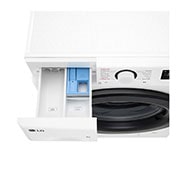 LG Masina de spalat LG, Slim, 8kg, 1200 rpm, Clasa A, Motor Inverter Direct Drive, Steam, Alb, Top detergent Drawer open, F2WR508SBW, thumbnail 7