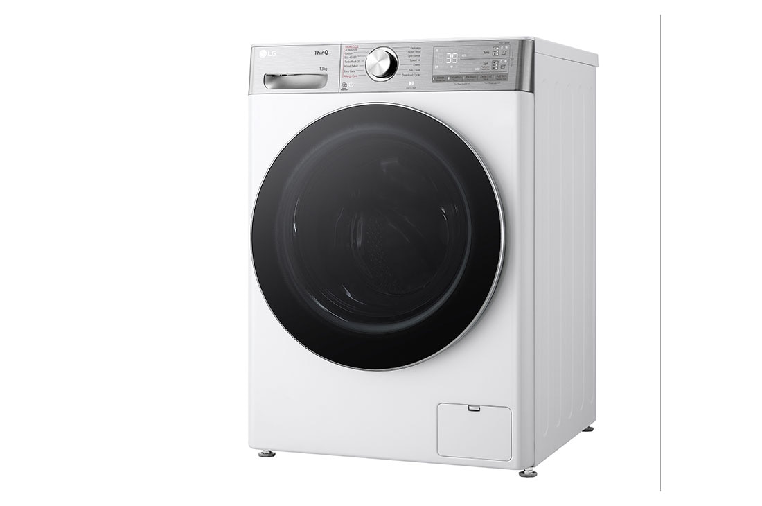 LG Mașină de spălat LG, 13kg, Clasa A, Motor Inverter Direct Drive, ezDispense™, Turbowash360, Wi-Fi, Alb, Right side view , F4WR913P3WA, thumbnail 12