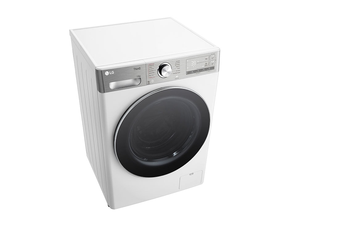 LG Mașină de spălat LG, 13kg, Clasa A, Motor Inverter Direct Drive, ezDispense™, Turbowash360, Wi-Fi, Alb, Top view, F4WR913P3WA, thumbnail 9