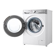 LG Mașină de spălat LG, 13kg, Clasa A, Motor Inverter Direct Drive, ezDispense™, Turbowash360, Wi-Fi, Alb, Right side view with door open, F4WR913P3WA, thumbnail 11