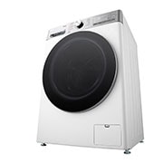 LG Mașină de spălat LG, 13kg, Clasa A, Motor Inverter Direct Drive, ezDispense™, Turbowash360, Wi-Fi, Alb, Top perspective view, F4WR913P3WA, thumbnail 13