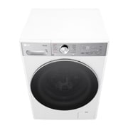 LG Mașină de spălat LG, 9kg, 1400 rpm, Clasa A, Motor Inverter Direct Drive, Steam+, Turbowash360, WI-FI, Alb, Top perspective view, F4WR909P3W, thumbnail 9