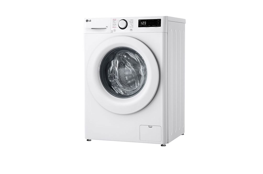 LG Masina de spalat LG, Slim, 9kg, 1200 rpm, Clasa A, Motor Inverter Direct Drive, Steam, Alb, Right side view, F2WR509SWW, thumbnail 12
