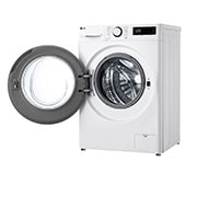 LG Masina de spalat LG, Slim, 9kg, 1200 rpm, Clasa A, Motor Inverter Direct Drive, Steam, Alb, Right side with Door open, F2WR509SWW, thumbnail 11